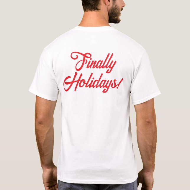 T-shirt de Noël « À fond sur le cacao et les délai (Dos)