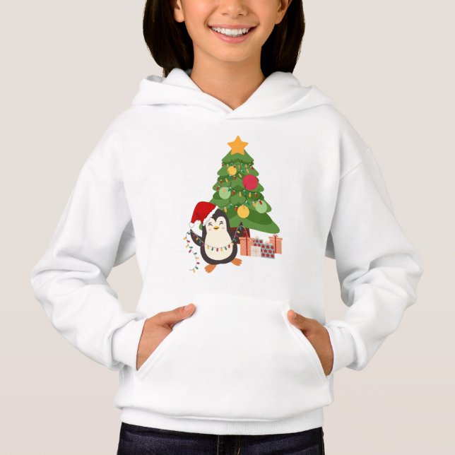 T-shirt de Noël à pingouin mignon (Devant)