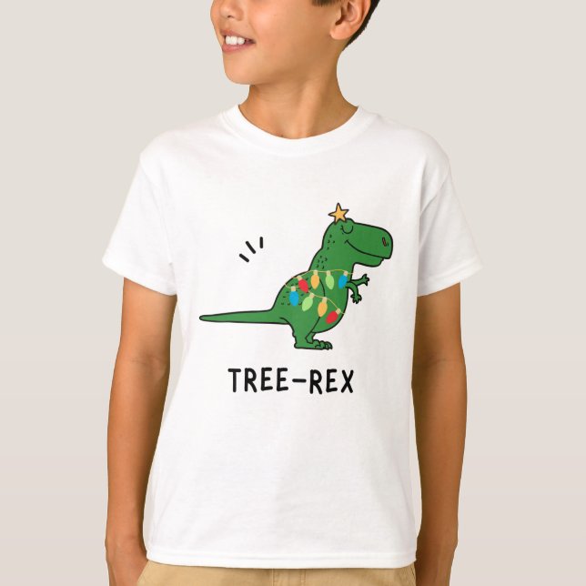 T-shirt de Noël Arbre-Rex drôle (Devant)