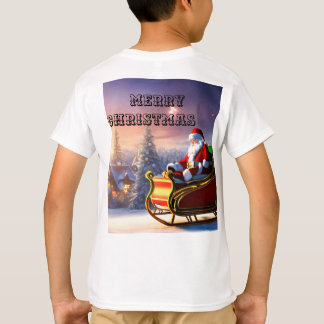 T-shirt de Noël avec Père Noël Photos