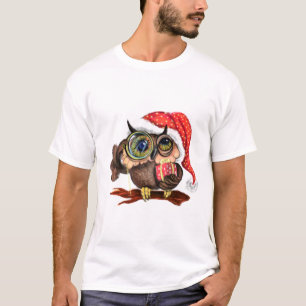 T-shirt de Noël cadeau de la chouette de bébé - Am