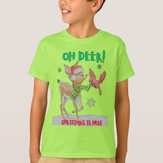 T-shirt de Noël de base pour garçons (Devant)
