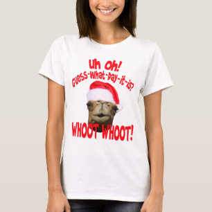 T-shirt de Noël de chameau de journée en milieu 