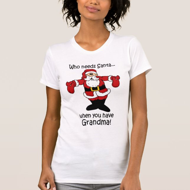T-shirt de Noël de grand-maman (Devant)