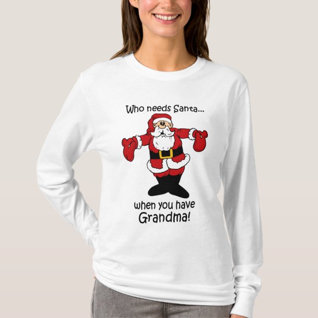 T-shirt de Noël de grand-maman (Devant)