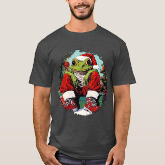 T-shirt de Noël de grenouilles