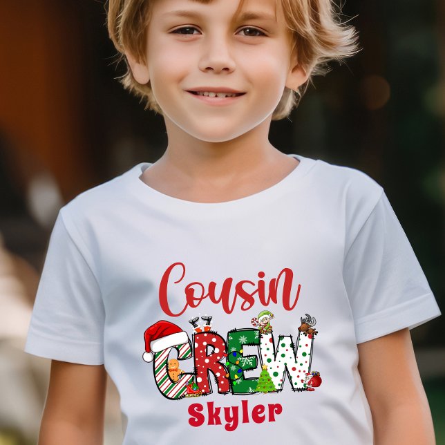 T-shirt de Noël de l'équipage rétro personnalisé (Créateur téléchargé)