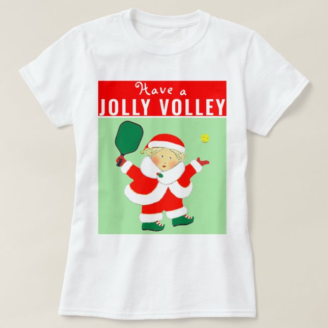 T-shirt de Noël de Pickleball (Design devant)