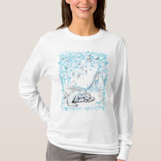 T-shirt de Noël d'ours blanc
