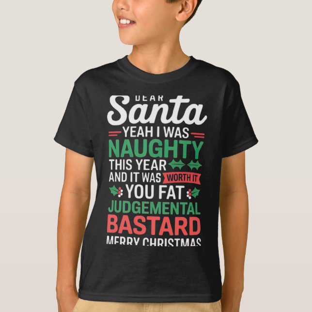 T-shirt de Noël drôle  (Devant)