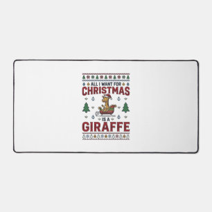 T-shirt de Noël drôle avec girafe et traîneau