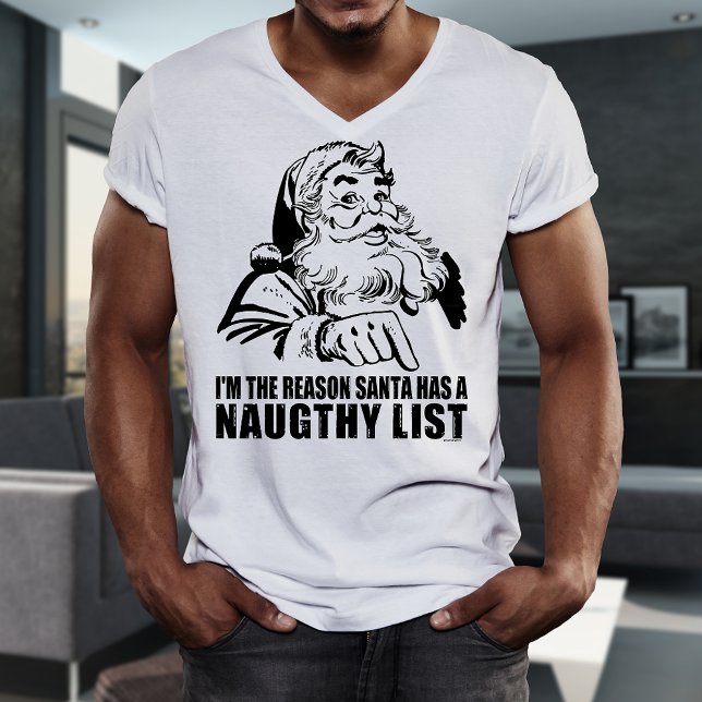 T-shirt de Noël drôle de Père Noël (Funny Santa Christmas T-Shirt)