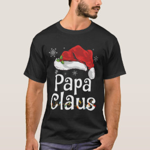 T-shirt de Noël drôle Papa Claus Pyjama Santa G
