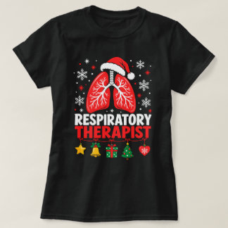 T-Shirt de Noël drôle pour thérapeute respiratoire