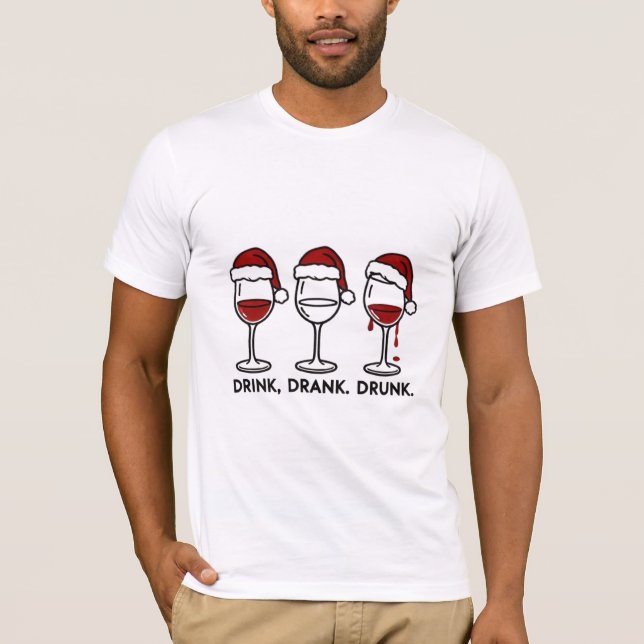 T-shirt de Noël - Drôle Tee de fête de Noël" (Devant)