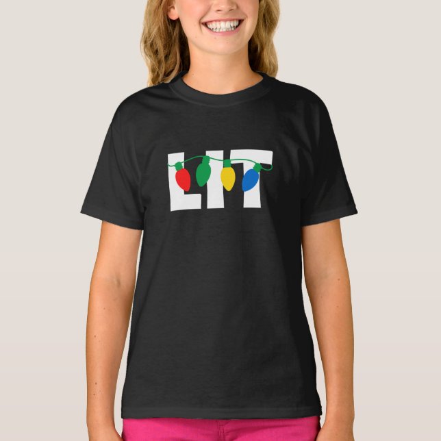 T-Shirt de Noël éclairé (Devant)