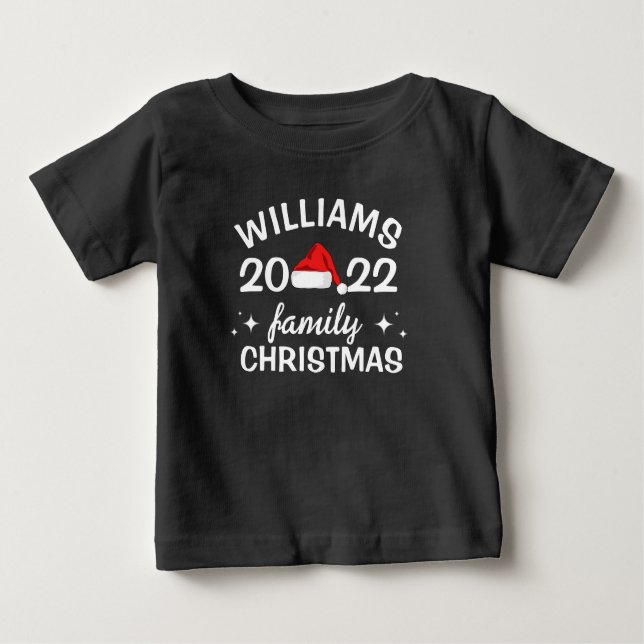 T-shirt de Noël familial personnalisé (Devant)