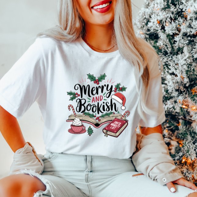 T-shirt de Noël joyeux et réservant (Créateur téléchargé)