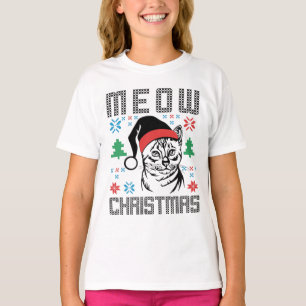 T-shirt de Noël Maman Chat Mignon Drôle de Chatons
