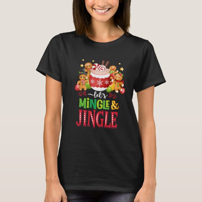T-shirt de Noël Mingle & Jingle (Devant)