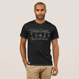 T-shirt de Noël minimaliste pour homme pour la fam