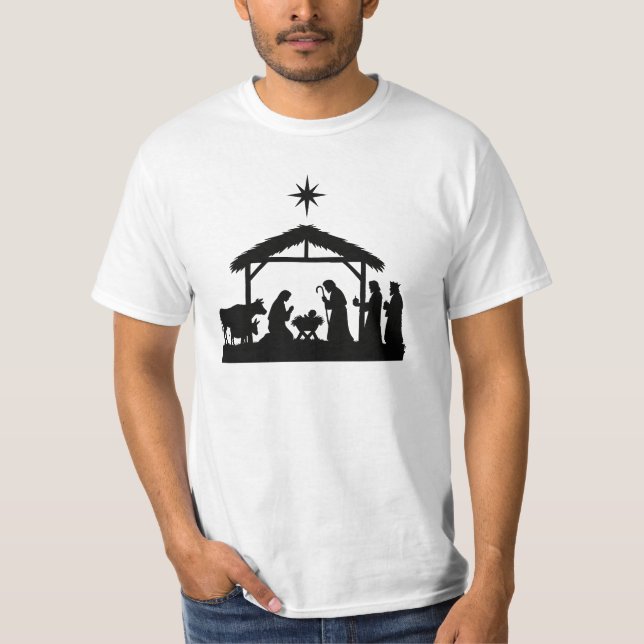 T-shirt de Noël Nativité (Devant)