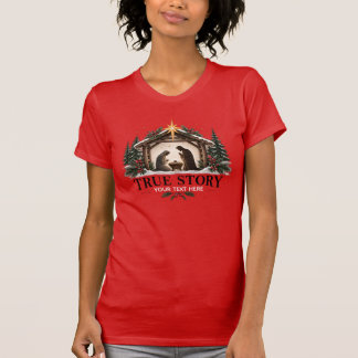 T-shirt de Noël personnalisé avec une histoire vra