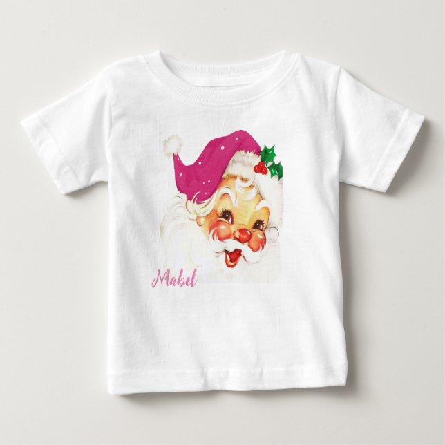T-shirt de Noël personnalisé Père Noël (Devant)