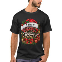 T-Shirt de Noël personnalisé pour la famille 2026