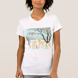 T-shirt de Noël pour animaux de bois