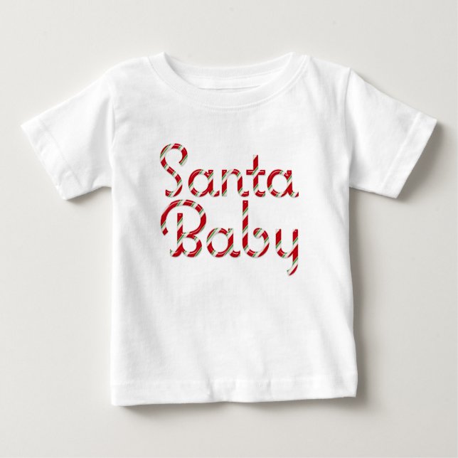 T-shirt de Noël pour bébé père Noël (Devant)
