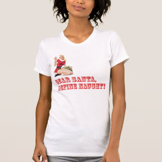 T-shirt de Noël pour fille à la Pinup coquine ou N