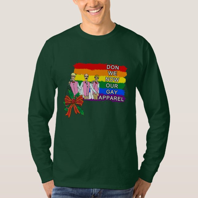 T-shirt de Noël pour Hommes gays (Devant)