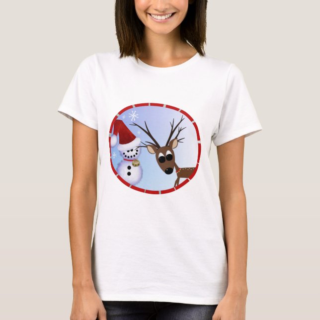 T-shirt de Noël Reindeer (Devant)