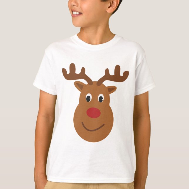 T-shirt de Noël Renne (Devant)