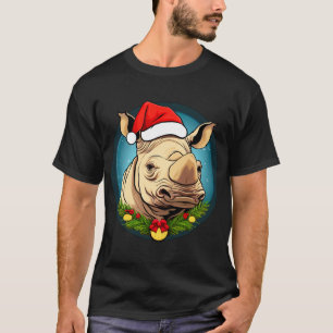 T-Shirt de Noël rhinocéros