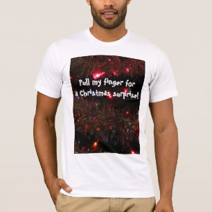 T-shirt de Noël "Tirez mon doigt"