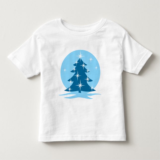 T-shirt de Noël Toddler Blue Holiday Classic Tee (Devant)
