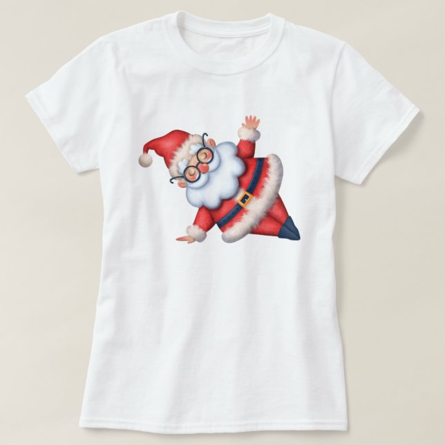 T-Shirt de Noël Zen Père Noël (Design devant)