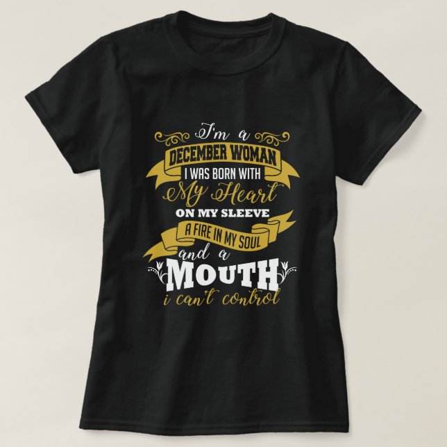 T-shirt de noir d'anniversaire de femme de (Design devant)