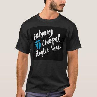 T-shirt de noir de plage de Flagler de chapelle de