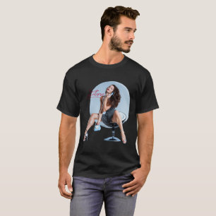 T-shirt de noir du gâteau au fromage Pin-