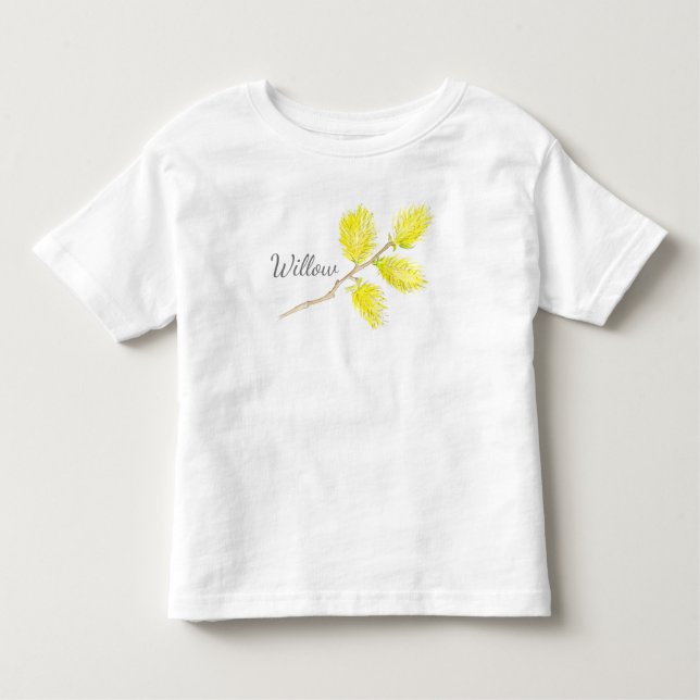 T-shirt de nom d'art jaune sauvage (Devant)
