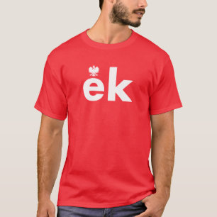 T-shirt de nom EK polonais