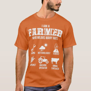 T-shirt De nombreux Casquettes de l'agriculteur
