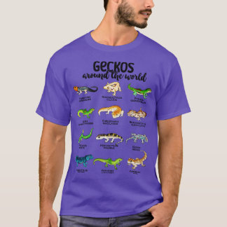 T-shirt De nombreux geckos geckos du monde