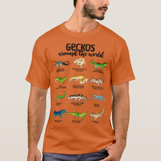 T-shirt De nombreux geckos geckos du monde
