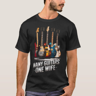 T-shirt De nombreux guitares une femme Joueurs de guitare