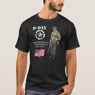 T-shirt De Normandie, la France, 1944 jusqu'à Pilsen,