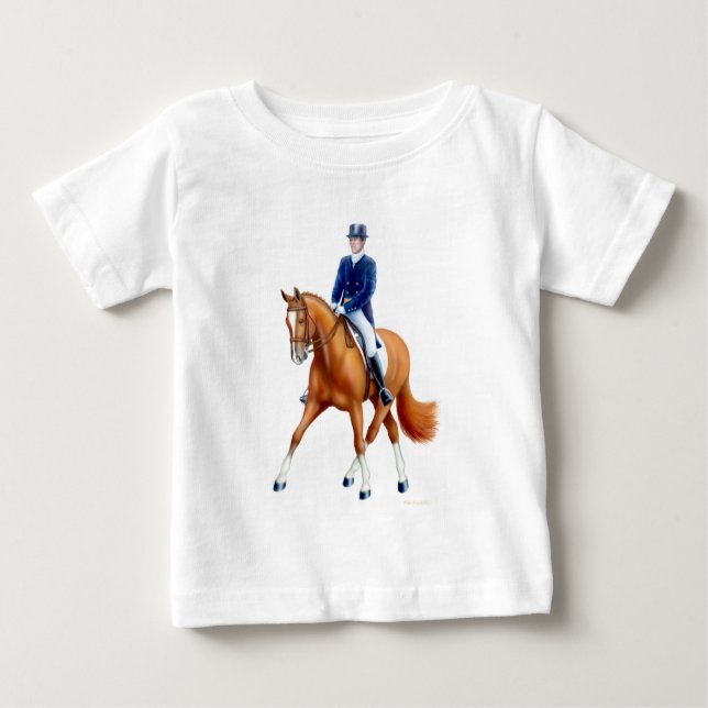 T-shirt de nourrisson de bébé de dressage (Devant)